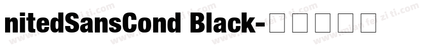 nitedSansCond Black字体转换